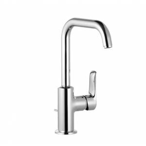 Высокий смеситель для раковины Kludi Pure&Solid c поворотным изливом